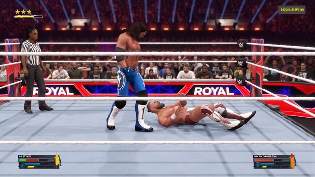 WWE2K24 AJ STYLES VS BRYAN DANIELSON