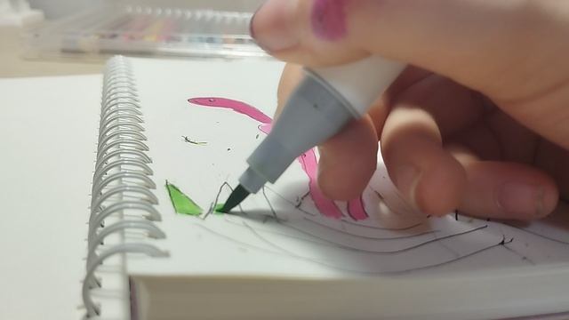 рисуем фламинго