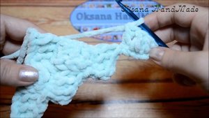 Плед из плюшевой пряжи YarnArt DOLCE . Crocheted blanket