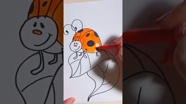 Рисуем божью коровку #art #рисуемвместе #drawing #рисование #artist #draw #рисуем #рисунок смотреть онлайн
