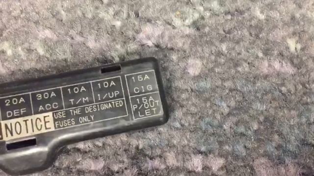 тойота эстима предохранитель прикуривателя смотреть онлайн