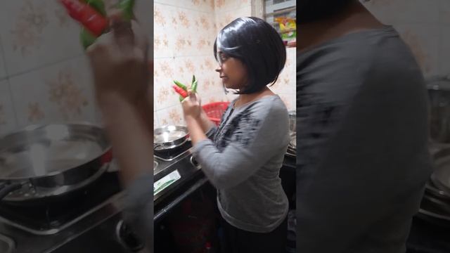 Chilli 🌶️ Eating Life Hack 🧀Chilli - Curd Pickle #shorts #funny #comedy #minkutinku #lifehacks
