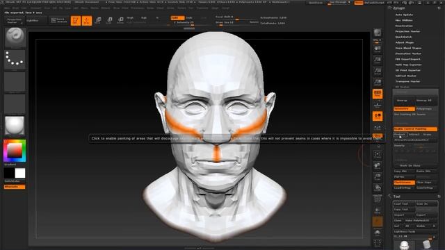 EASY ZBRUSH - UV _ UNWRAP - USING UV MASTER PLUGIN (720p)