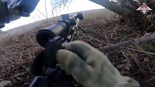 Минобороны РФ показало, как снайперская пара уничтожила целое отделение ВСУ  Целая группа укросп...
