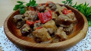 Свинина кусочками в рукаве