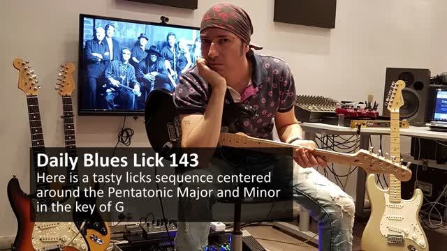 Daily Blues Lick 143 - Pentatonic Minor & Major Licks in G