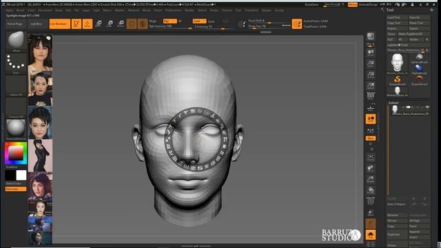 Spotlight como sistema de referencias en ZBrush