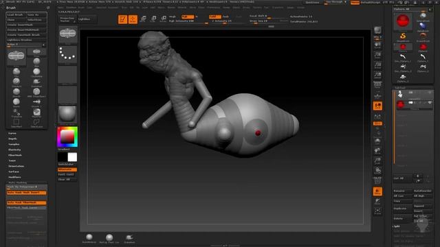 Введение в Zbrush Часть 2 _ Добавить и радиальные ZSpheres 21 урок (720p)