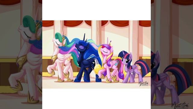 Блеск Каденс,Луны и Селестии смотреть онлайн