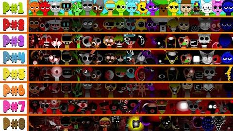 WOW Все фазы 1-8 в ОДНОМ! Все персонажи вместе в INCREDIBOX SPRUNKI