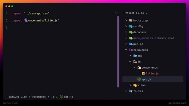Vite в Laravel проекте #4 - Псевдонимы путей (path aliases) смотреть онлайн