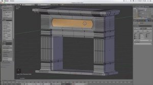 Blender 3D Fireplace Modeling