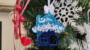 Новогодние игрушки из эпоксидной смолы. Льдинки!