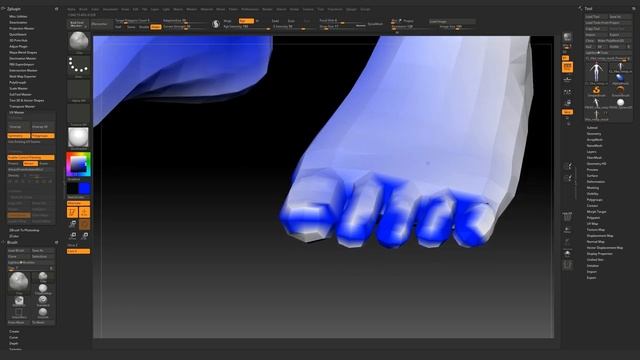 Гайд по созданию UV-развёртки и запеканию текстур в ZBrush (720p)