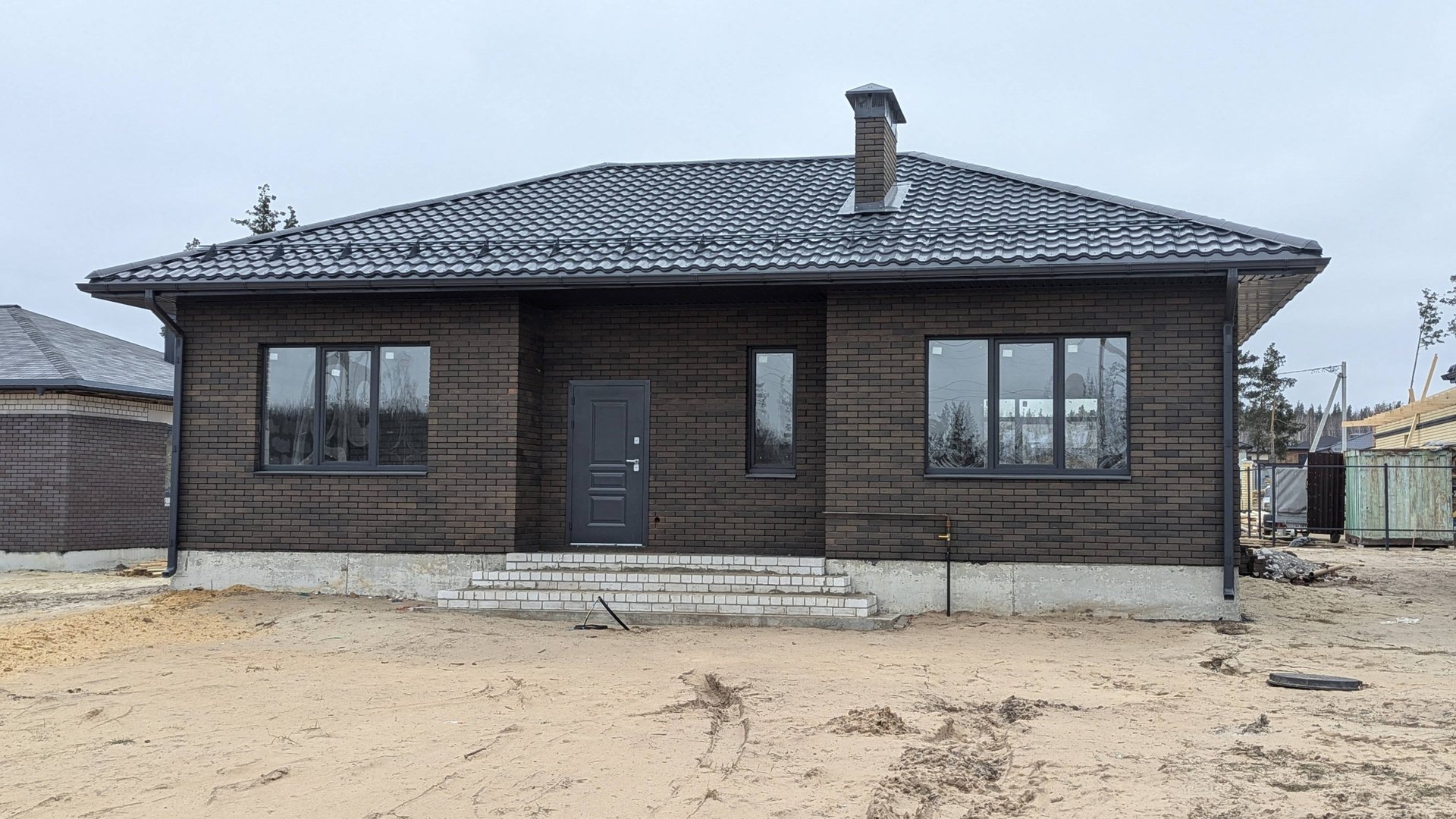 Дом 124 м² с террасой на участке 6 сот. с. Ямное, Рамонский район смотреть онлайн