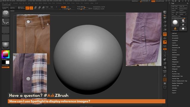 #AskZBrush - How can I use Spotlight to display reference images