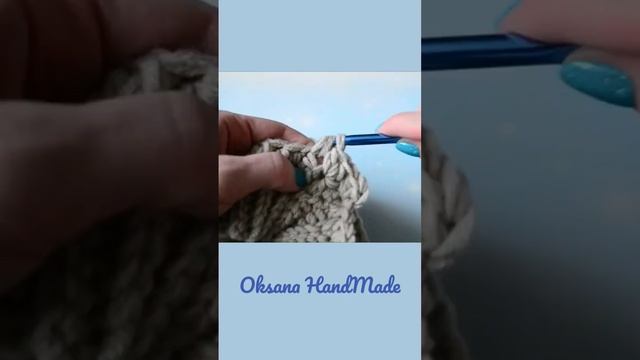 Шапка за минуту #oksanahandmade #crochettutorial
