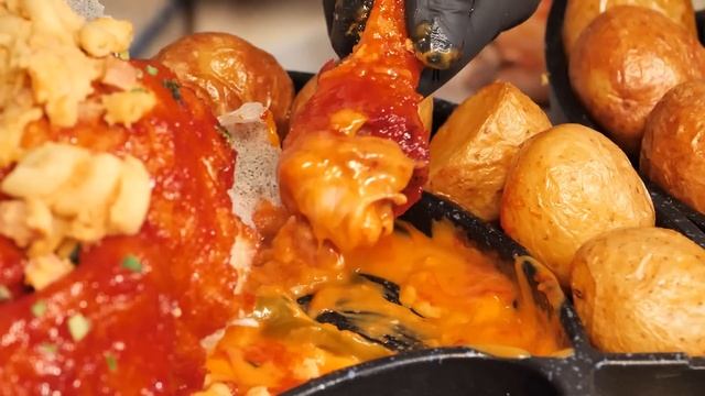 호랑이 기운🐯 범맥주 신메뉴 꼬치꽂힌닭 & 맥앤치즈 한가득 아메리카닭 치킨 먹방 Korean Fried Chicken Mac & Cheese Mukbang ASMR Ssoyoun