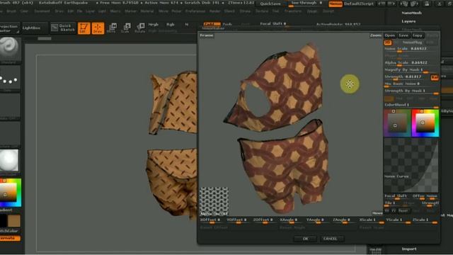 Zbrush  как сделать текстуры. (720p)