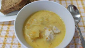 Сырный суп с вермишелью