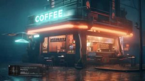 Nighttime Chillout Playlist — Cyberpunk Coffee Spot