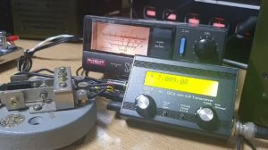 Test QSO of QCX mini CW transceiver developed by QRP-LABS