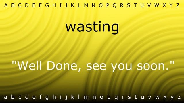 How to pronounce 'wasting' with Zira.mp4 смотреть онлайн