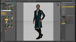 Simulation of dForce coat in Daz Studio