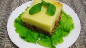 Запеканка с картофельным пюре и фаршем