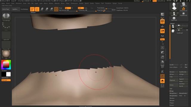 ZBrush - Using the Curve Bridge Brush