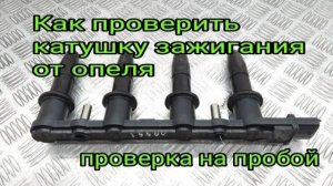 Как проверить катушку зажигания от ОПЕЛЯ (на пробой.).mp4