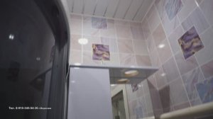 Отделка ванной.Панель-технопластик.