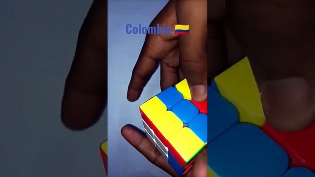 I made a Colombia flag in rubix #short #shortvideo #subscribe #youtubeshorts