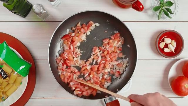 Receta Pasta en salsa Caprese | Toscana смотреть онлайн