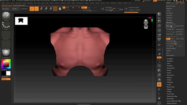 Создание доспехов в Zbrush Part 1