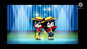 Luffy can sing dusk till dawn remix sing off ft. Fem Luffy (One Piece(Gacha Club( Sing off)
