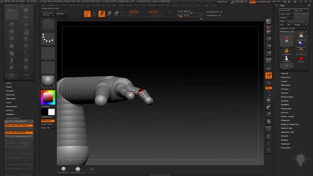 Введение в Zbrush Часть 2 _ Создание базовой сетки - Основы Zsphere урок 17 (720p)