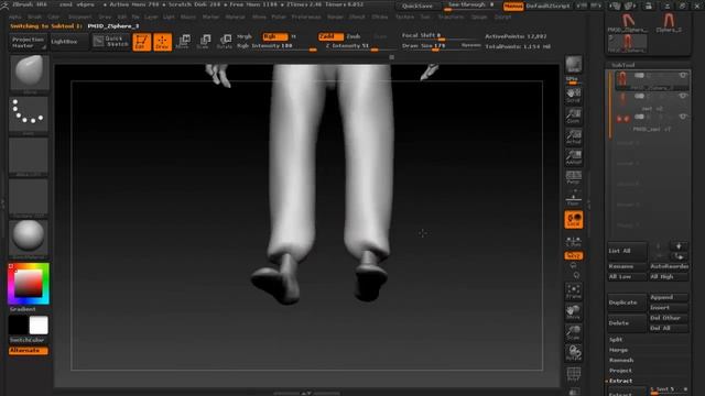 Простой способ создания одежды в Zbrush