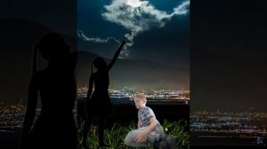 трек огни большого города