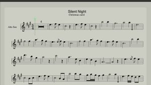 Christmas Carol - Silent Night (Sheet Music For Saxophone Alto) Рождествеснкая музыка на саксофоне