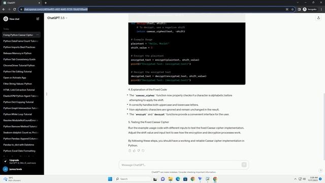 How do i fix this problem of caesar cipher in python
