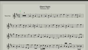 ТИХАЯ НОЧЬ (Silent Night) - Рождественские песни для детей и взрослых (Ноты для саксофона тенор)