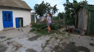 ЖИВУ ОДНА В ДЕРЕВНЕ/ ВЫКОСИЛА ДВОР