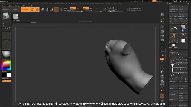 Free Zbrush Tutorial - Boolean for 3D Printing