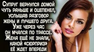 Вернувшись домой раньше, супруг замер на пороге, случайно услышав разговор жены и лучшего друга.