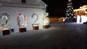 новогодний омск ночью