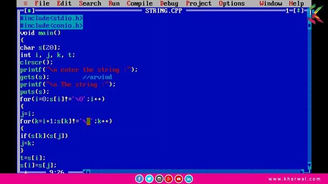 String in Alphabetical Order | String in C Programming Part 11