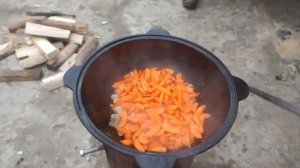 ПЛОВ НА КАЗАНЕ 12 Л. ПЕЧЬ ДЛЯ КАЗАНА СВОИМИ РУКАМИ.
