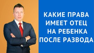 Адвокат по Гражданским Делам в Москве: Какие Права Имеет Отец на Ребенка После Развода?