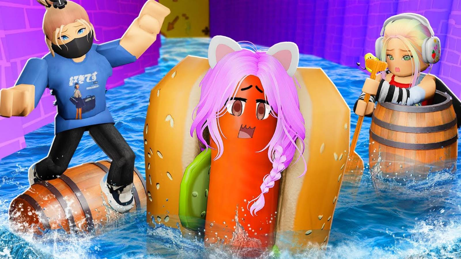 ДОЙДИ ДО ФИНИША НА БОЧКЕ! Roblox смотреть онлайн